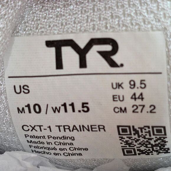 TYR CXT-1 Trainers Training Shoes White Blue Men's Size 10 Women's 11.5 - Picture 7 of 7